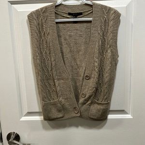 Tan sweater vest